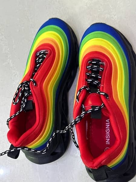 rainbow shoes brand new 2