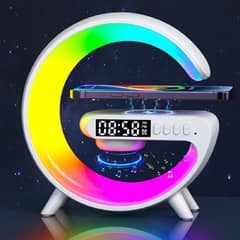 Bluetooth speaker with LED clock and wireless charger , G speaker