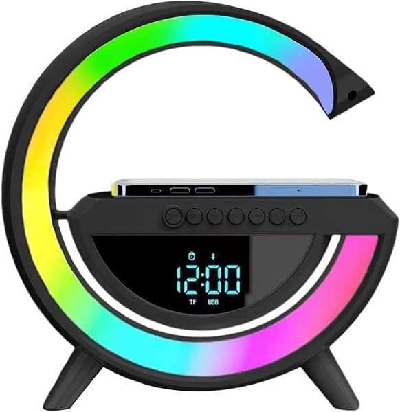 Bluetooth speaker with LED clock and wireless charger , G speaker 3