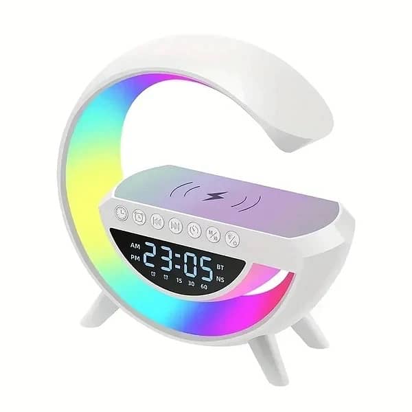 Bluetooth speaker with LED clock and wireless charger , G speaker 5