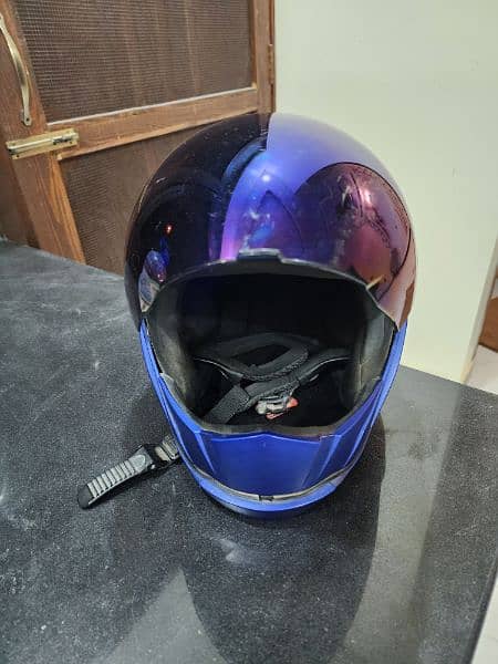 Steelbird Air Imported Helmet in Blue Color with Box and Silver Visor 0
