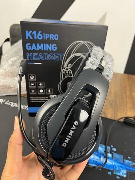 K16 pro Gaming Headphone with noise cancellation mic 2