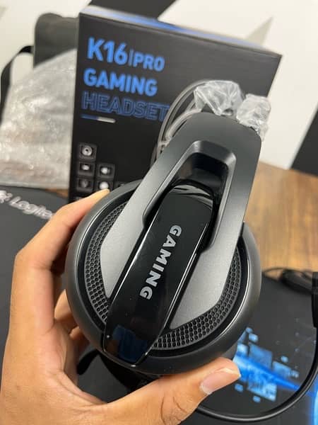 K16 pro Gaming Headphone with noise cancellation mic 3