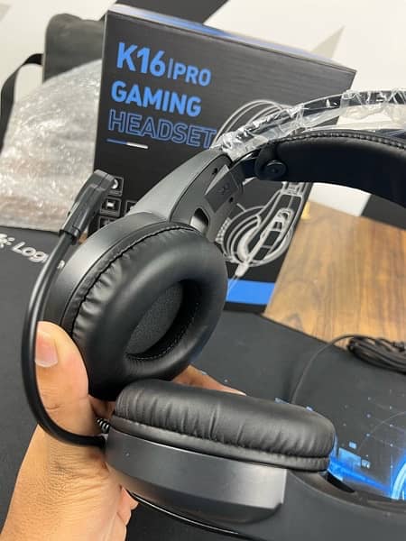 K16 pro Gaming Headphone with noise cancellation mic 4