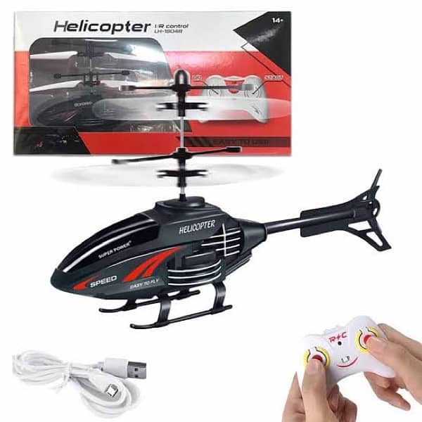 2 in 1 remote and hand sensor control helicopter for kids 4