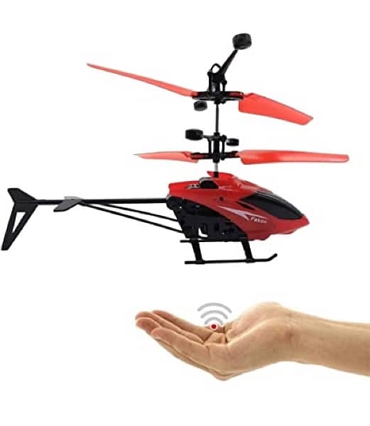 2 in 1 remote and hand sensor control helicopter for kids 8