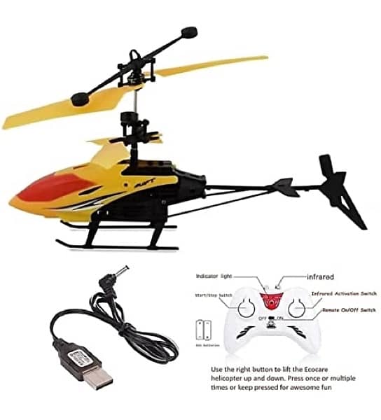 2 in 1 remote and hand sensor control helicopter for kids 10