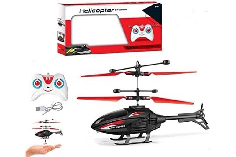 2 in 1 remote and hand sensor control helicopter for kids 11