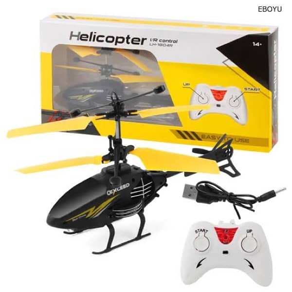 2 in 1 remote and hand sensor control helicopter for kids 13
