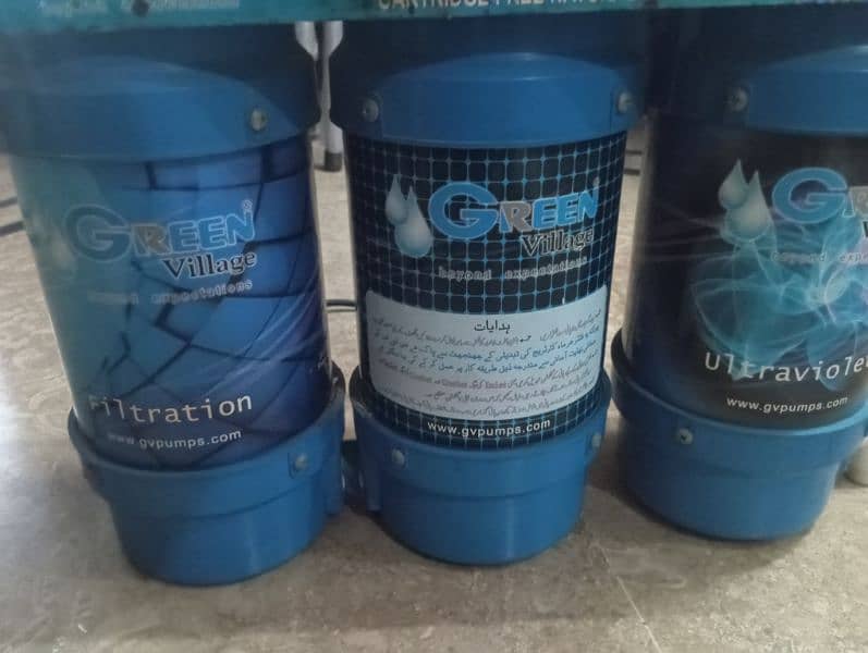 3 stage water filter carbon type with ultra Violet lamp 2
