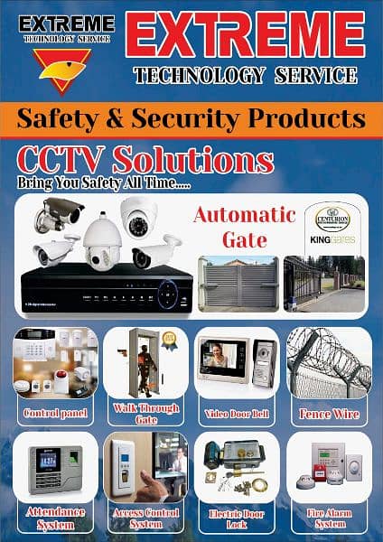 Electric fence system / fire fighting system/CCTV automatic Gate Motor 12