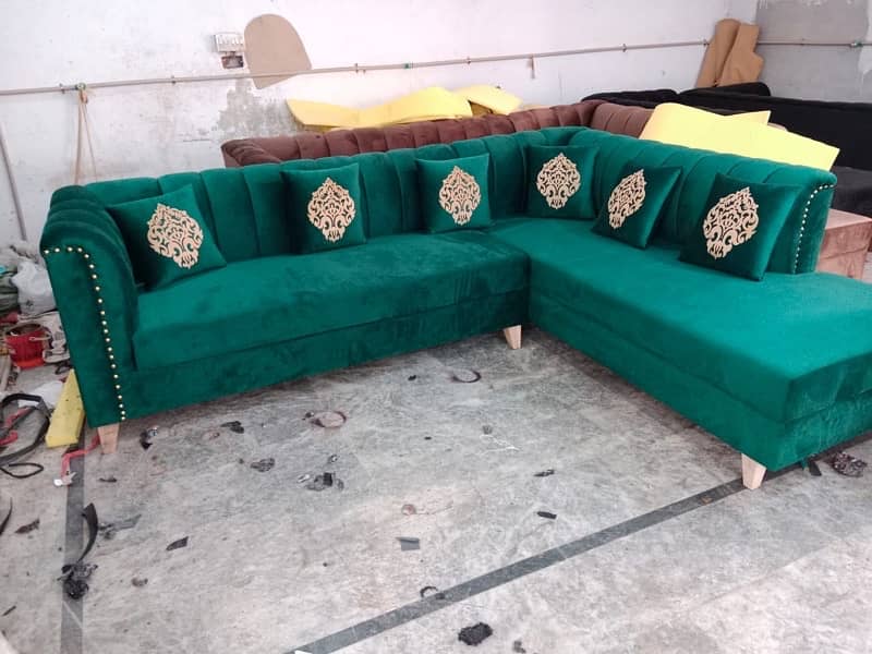 Sofa Poshish / Sofa Repair/ Fabric change / L Shape Sofa / Best Rates 4