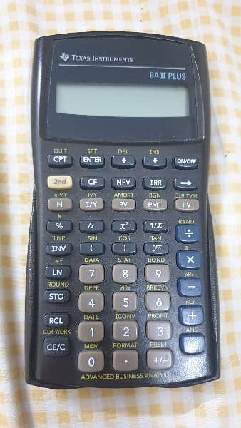 Texas Instruments BA II PLUS Financial Calculator in Excellent cond. 0