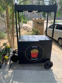 Brand New Food Cart With 2 Fryers, potato cutter and gas cylinder