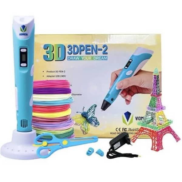 3D pen for 3D Printing, Drawing pen, USB 3D pen with safe filement 2