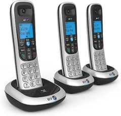 Cordless Phone Set BT 3 Trio Handset with Intercom PTCL, Landline