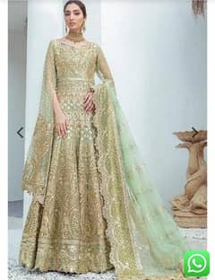 Bridal maxi for walima or party wear