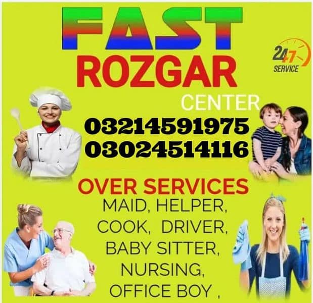 House maids , Couple, Baby Sitter , Chef , Cook , Patient Care ,Nurse 1