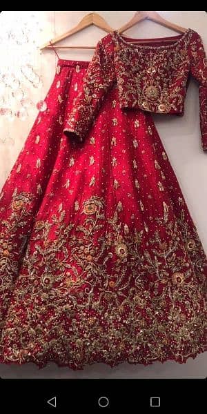 the beutifull barat walima mahndi dress make on order 1
