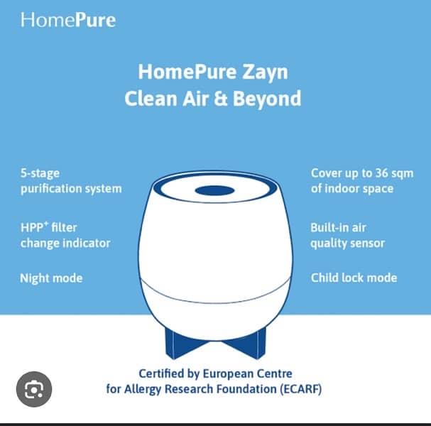 Home pure Zayn Air purifier 2
