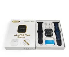 w26 pro max smart watch series 7 with free earbuds