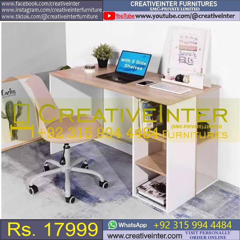 Study Table Computer Laptop Workstation Chair Meeting Desk CEO 4