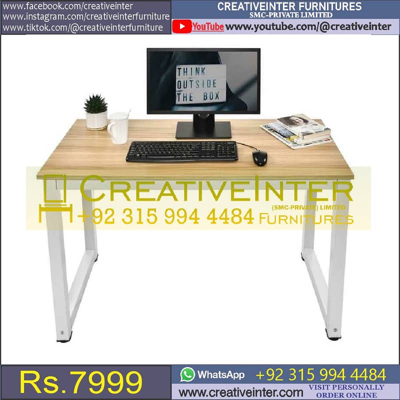 Study Table Computer Laptop Workstation Chair Meeting Desk CEO 17