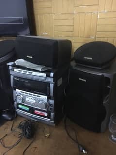 aiwa speakers and woofer 0