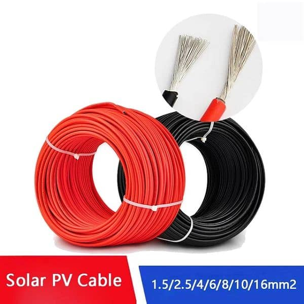Solar Panels DC Cable Wire Wholesale Price Available 2m 4m 6m 8m 10m 4