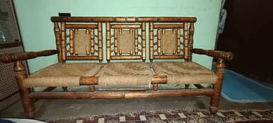 wood 5 sofa set vip condition