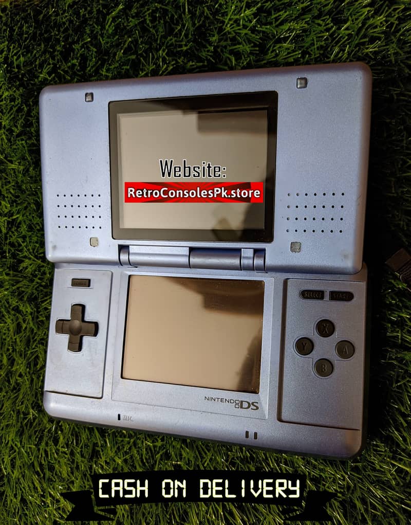 Grey Nintendo DS with 1000+ Games: Sonic, Mario, Pokémon, Zelda, GTA 0