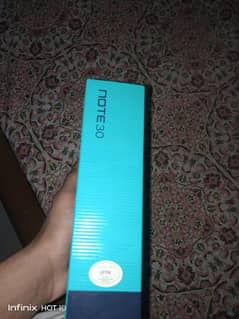 Infinix note 30 256+16 condition 10/10 with all accessories