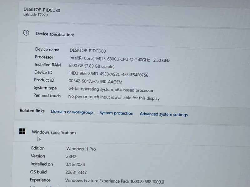 Dell Latitude 7270 Core i5 6th Gen Laptop for Sale 4