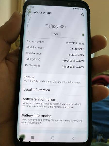 Samsung Galaxy s8 plus 4