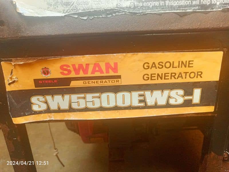 SWAN 3KV Home used Generator for sale price negotiable 0