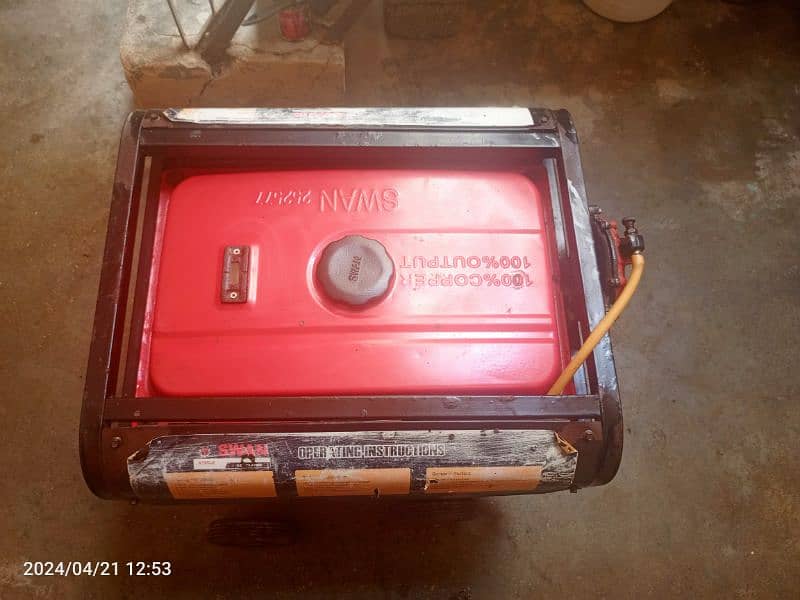 SWAN 3KV Home used Generator for sale price negotiable 3