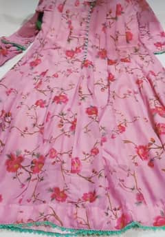 pink frock with dupatta for sale brand new