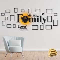  Exciting Gift for Family! We Are Family Wooden Wall Clock