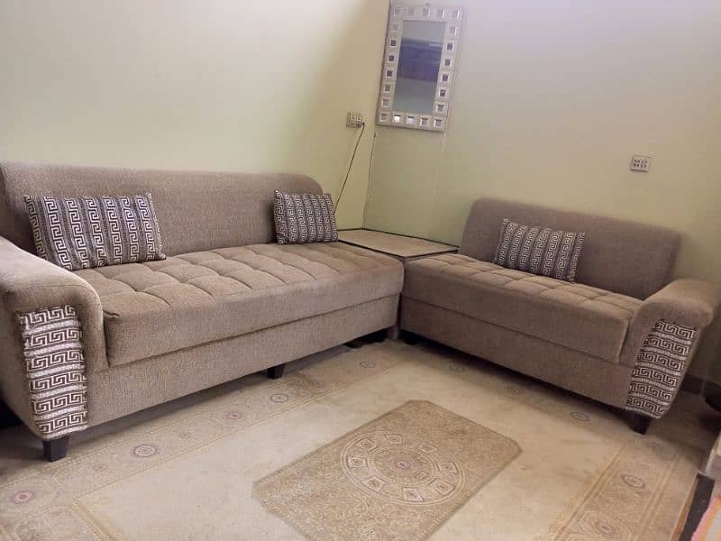 Sofa set (L-Shaped) | 5 seater with table 0