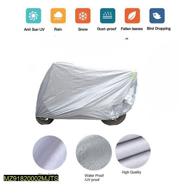 70CC motorcycle cover, silver 0