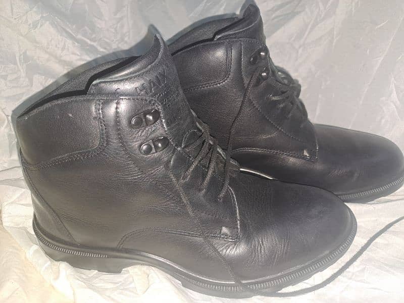 Stylish Haxis Black Leather Boot - Gently Used, Great Condition 7