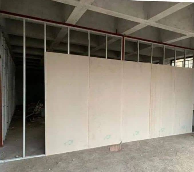office partition gypsum board & Glass 1