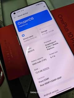 OnePlus 10 pro 12/512 GB 03246152460my WhatsApp number