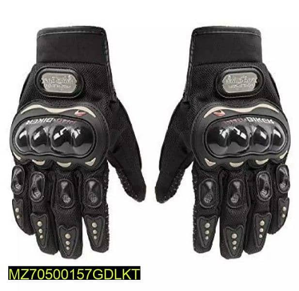 Biker gloves black 1