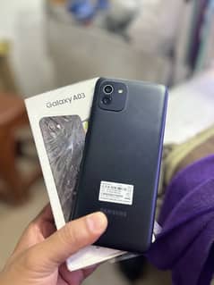 Samsung A03 with full box 10/10 condition