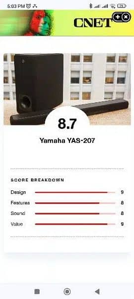 Yamaha soundbar  home theater (Bose klipsch Denon Sony Samsung Onkyo) 5