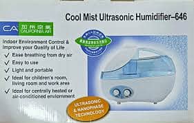 Humidifiers for Bedroom, VCK 2.3L Ultrasonic Cool Mist Quiet Air Humid