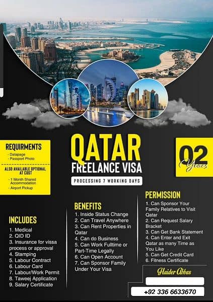 Freelance visa |Visit visa | Qatar | Dubai 0