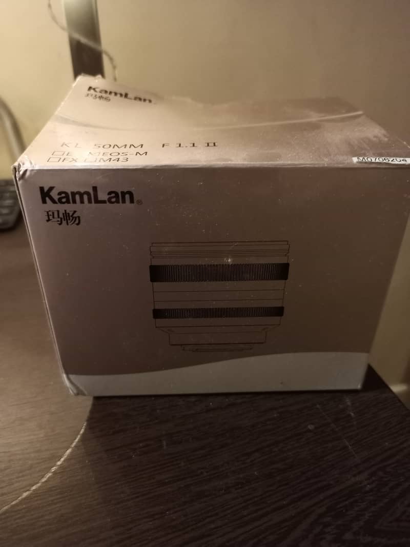 Kamlan 50mm F1.1 Mark 2 EOS-M lens (original/unused/brand new) 3