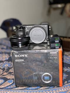 Sony a6500 with 16-50mm Lens and 3 extra batteries
